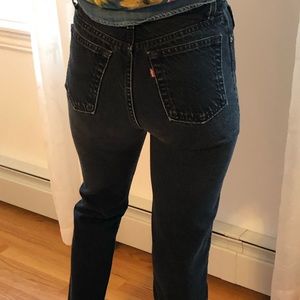 Women’s vintage high waisted Levi’s black